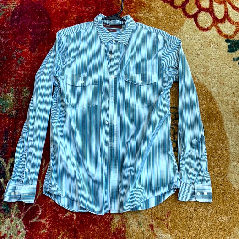 Perry Ellis Stripped button down shirt